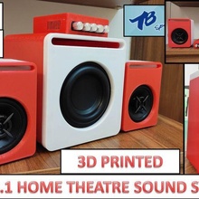 teatro som Bluetooth alto falante sony tangband subwoofer 21 faça 3d impresso 200w rms desempenho gadget Hi Fi 3d print model - Mito3D