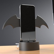 themed iphone stand fortnite batman hockey gadget raven game toy sports station dock prusa cr-10 cr10 cell phone apple ipad tablet 3d print model - Mito3D