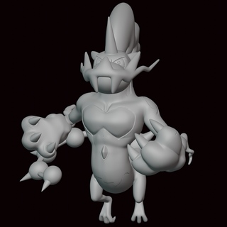 Therian thundurus pokemon şekil heykel video oyunu oyunları minyatür fanart heykelcik siyah beyaz Unova 3d print model - Mito3D