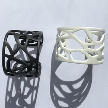 thermoformed bracelet mucem jewelry thermoforming gift 3d print model - Mito3D