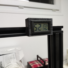 thermometer holder diy ender 3 hygrometer temperature hygrometry creality improvement 3d print model - Mito3D