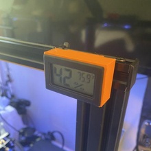 termómetro higrómetro carril soporte ender 3d impresora 3d print model - Mito3D