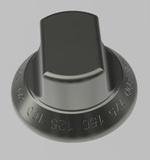 termostático forno botão gás fogão 3d print model - Mito3D