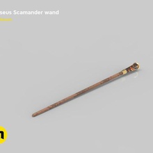 teseo scamander wand gadget witchcraft wands toys prop present potter movie magician hulka harry halloween grindelwald gift games film fantasy gli animali fantastici il costume cosplay di natale blackmagic compleanno accessori 3d print model - Mito3D