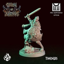 Theseus Spiel Fantasie Griechenland Held Rollenspiel Minotaur Patreon Mythos dnd Gießerei verkrüppelt cgf Minos 3d print model - Mito3D