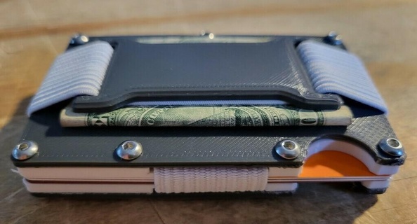 zirve ince minimalist cüzdan kart Kulp destek para klips Aksesuarlar 3d print model - Mito3D