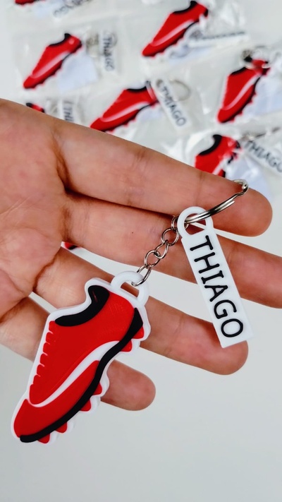 thiago charm - key chain pendant art i decoration 3d print model - Mito3D