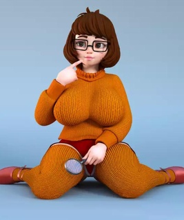 thicc Velma Sanat hayran Scooby doo 3d print model - Mito3D