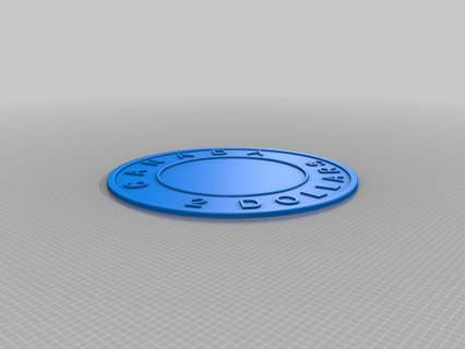 thick canadian-ass toonie 3d print model - Mito3D