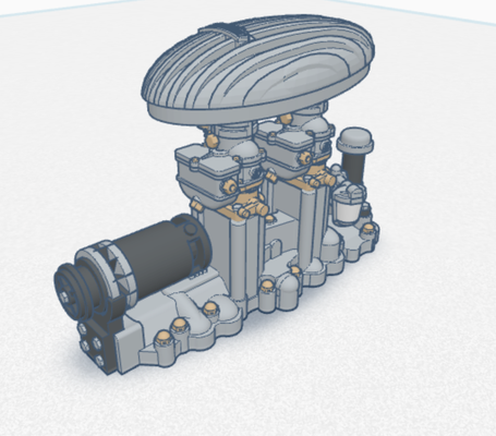 thickstun flathead v8 intake game hot rod hotrod revell model car truck 32 ford rat street 1 25 24 supercharger turbo moccolluch frenzel 3d print model - Mito3D