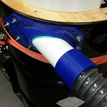 thien separator inlet 55 gallon drum 25 pvc tool parts baffle cyclone vacuum 3d print model - Mito3D