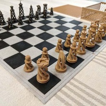 de secciones finas tablero ajedrez la caja juego el compacto portable seccionada espiral 3d print model - Mito3D