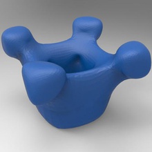 chose 3 art topologic 3d print model - Mito3D