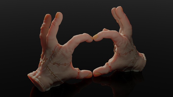 chose Mercredi Addams famille Netflix l'amour romantique Accueil maison jouet décoration 3d print model - Mito3D