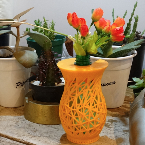 penser en dehors de la mini bouteille vases maison 3D print model - Mito3D