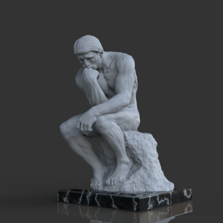penseur omsx art statue impression vie 3d luxe collectionner ornemental artefact sensationnel 3d print model - Mito3D