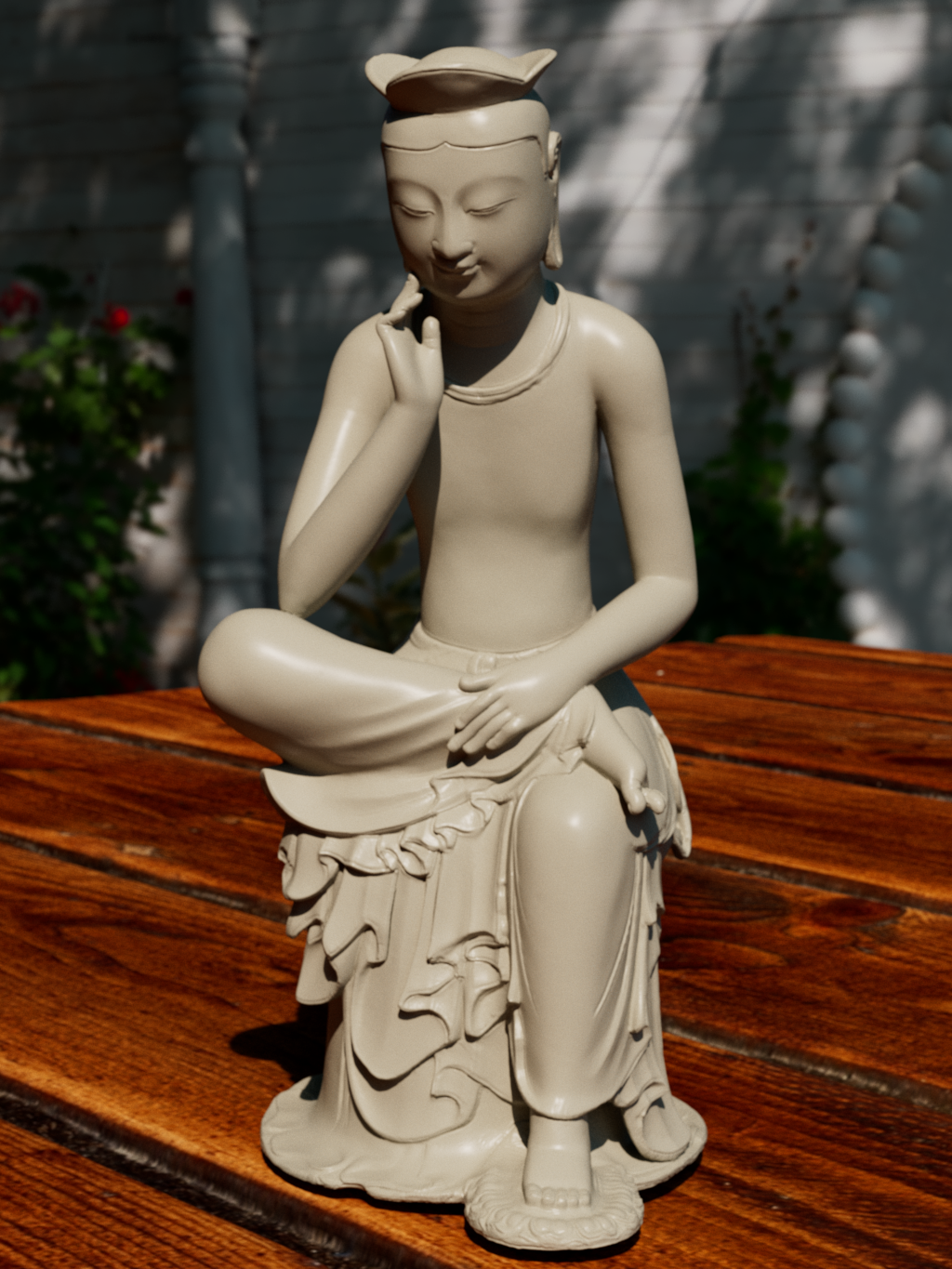 pensiero buddha statua principe 3D print model - Mito3D