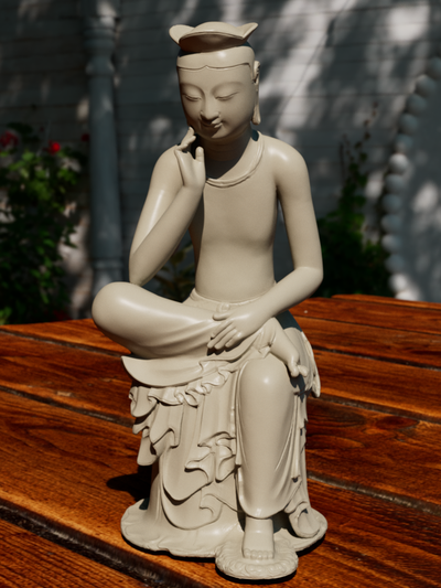 pensiero buddha statua principe 3d print model - Mito3D