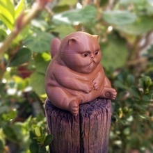 düşünme kedi Evcil Hayvan heykel süs 3d print model - Mito3D