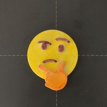 thinking emoji 3d print model - Mito3D