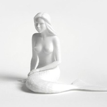 thinking mermaid art 3d print model - Mito3D