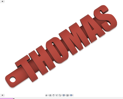 Thomas chaveiro 3d print model - Mito3D