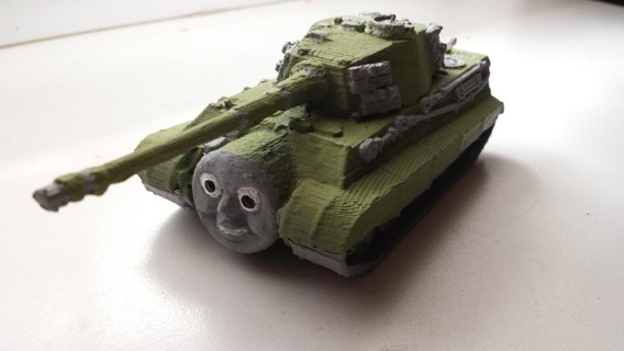 Thomas tanque Panzer tigre jogos guerra ww2 veículos 3d print model - Mito3D