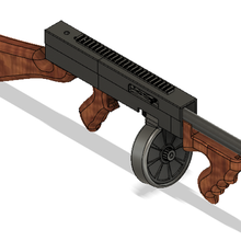 Thompson 10 22 châssis gadget rugueux ak47 ak74 sks fusil pistolet tournage Tommy carabine 3d print model - Mito3D