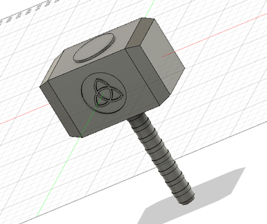thor's hammer Game thor toys film 3d print model - Mito3D
