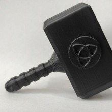 thor's hammer key chain 3d print model - Mito3D