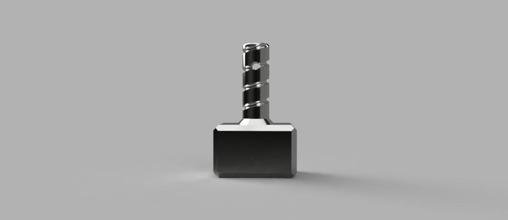 thor's hammer keychain Art mjolnir thor key weapon tool thunder demigod 3d print model - Mito3D