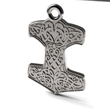 thor's hammer keychain jewelry thor viking jannie medieval 3d print model - Mito3D