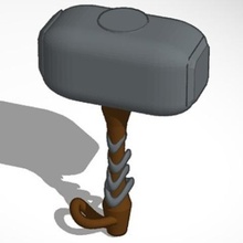 thor hammer oyun çekiç 3d print model - Mito3D