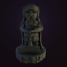 Thor dios cultura nordique merveille serie personaje Martillo casco base colecci mj lnir 3d print model - Mito3D