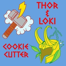 thor & loki - cookie cutter -