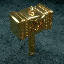 thor - hammer gods pendant jewelry hammerofgods keychain 3d print model - Mito3D
