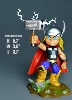 Thor chibi vengeurs Jeu bidule stl 3dprint impression collectable action figure figure3d film 3d print model - Mito3D
