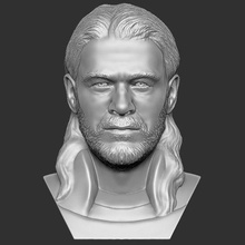 Thor Chris Hemsworth büst 3d baskı Sanat Tony sert Demir adam Kaptan Amerika Loki Hulk çekiç Ragnarok hayret Yenilmezler heykel minyatür heykelcik Downey jr 3d print model - Mito3D