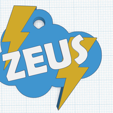 thor nube Zeus tuono portachiavi gadget fulmini raggio elettricità Pikachu chiave squillare 3d print model - Mito3D