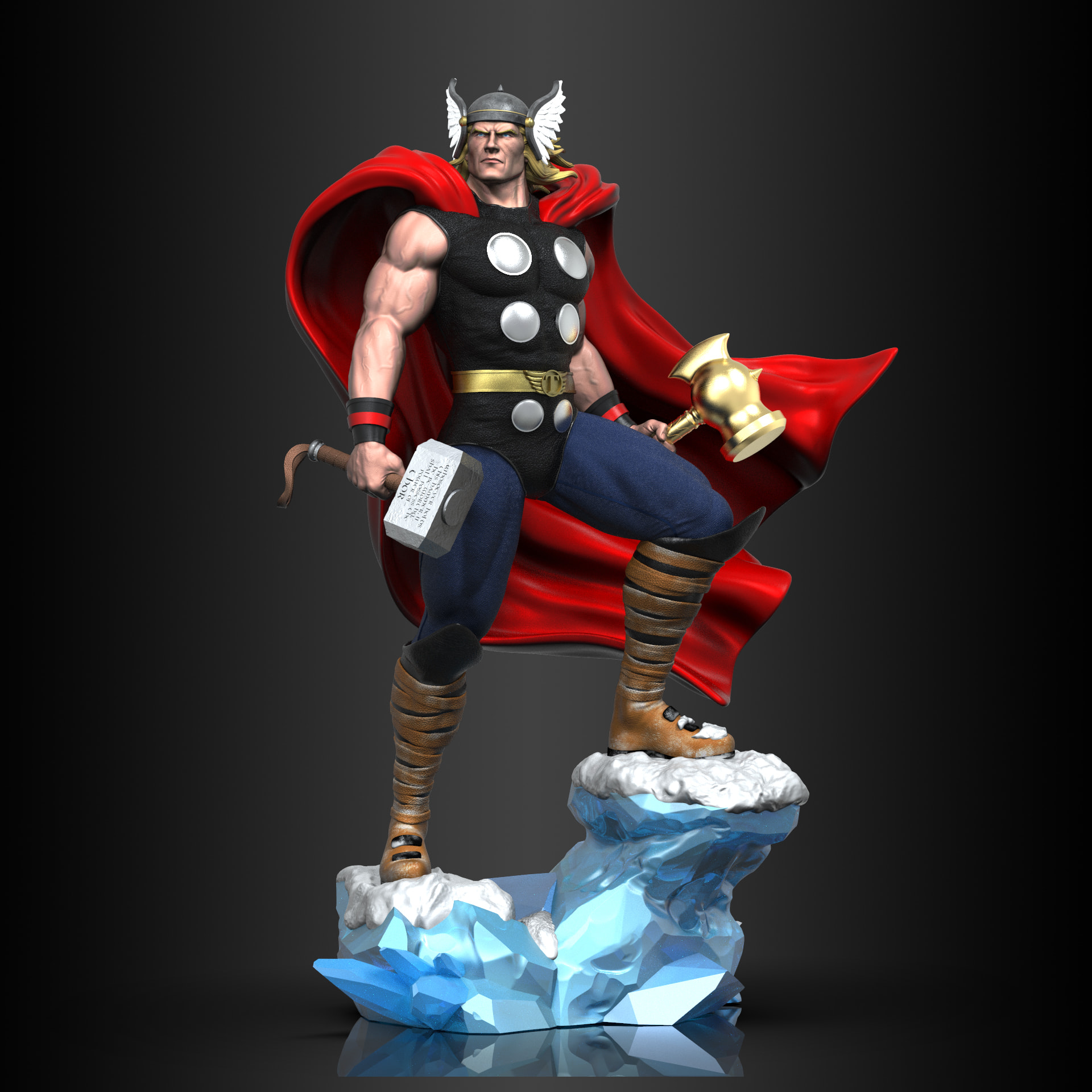 thor figura wunder coleccion kunst rächer comic 3D print model - Mito3D