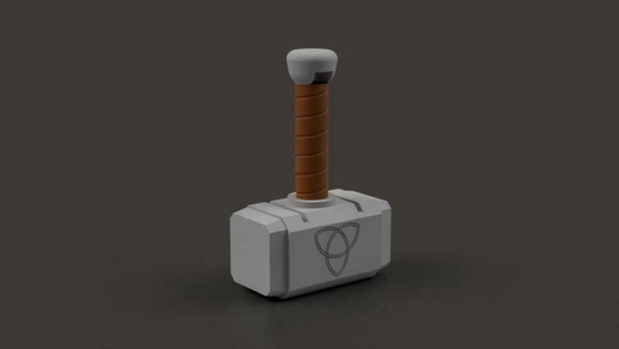 Thor martelo chaveiro mj lnir chave argolas vingadores chaveiros brinquedos 3d print model - Mito3D