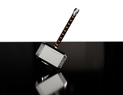 Thor martillo mjolnir maravilla mcu vengadores película réplica 3d print model - Mito3D