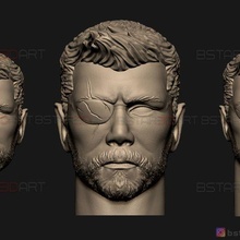 Thor tête Chris Hemsworth vengeur infini guerre 3d impression modèle art rigide fer homme merveille 3d print model - Mito3D