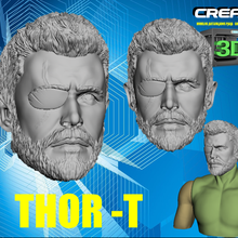 Thor tête 3d print model - Mito3D