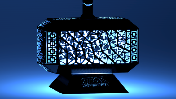 Thor hummer lámpara cobertizo tamaño bricolaje diy proyectos decorativo apartado grande escala ligero 3d print model - Mito3D