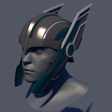 thor de ragnarok capacete jogo o filme asas 3d print model - Mito3D