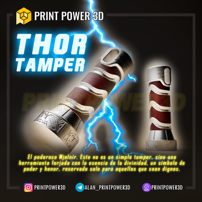 thor kurcalamak kafe manip merdiven ev espresso manipule etmek sıkıştırıcı prensa mjolnir kafeterya italia 3d print model - Mito3D