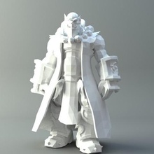 thrall palabra warcraft arte 3d print model - Mito3D