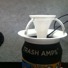 thrash amps-amp 1 - soundspreader gadget 360 addon amp audio cone crowdsourcing indiegogo jam magnetic music recycling sound speaker trash 3d print model - Mito3D