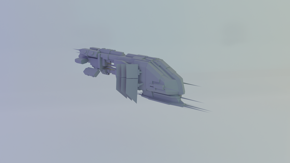 thrasher eve eveonline ship ore spaceship game 3dprint mmo transport vehicle miniatures vehicles 3d print model - Mito3D